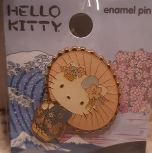 NIP Hello Kitty geisha enamel pin